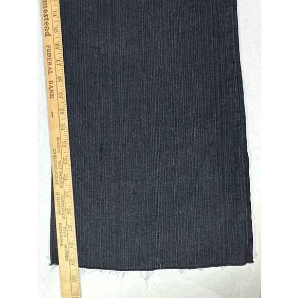 Cato Womens Jeans Size 18 (38x29) Very Dark Blue Wide Leg Trouser Frayed Cut Hem - Picture 10 of 11